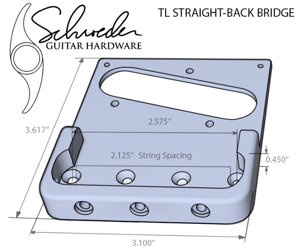 Schroeder TL LEFTY Straight-Back Bridge