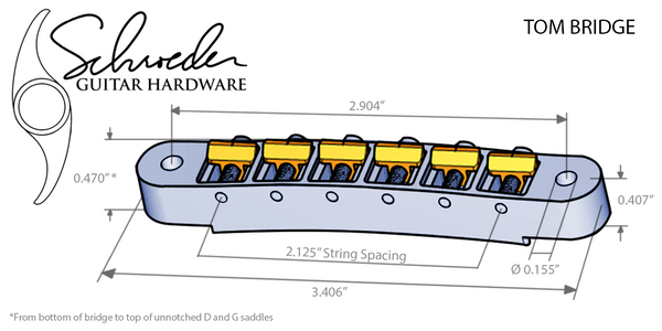 Schroeder Radiused Tune-O-Matic Bridge